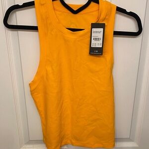 NWT Peloton Yellow Ribbed Performance Tank Top